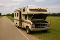 RV on side of road