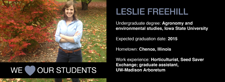 We 'Heart' Our Students: Leslie Freehill