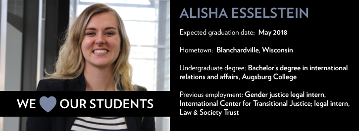 We Heart Our Students: Alisha Esselstein