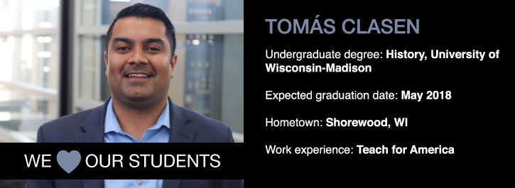 We Heart Our Students: Tomás Clasen