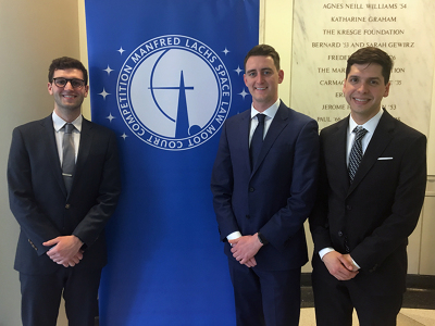 UW Law students at the Manfred Lachs Space Law Moot Court Competitio