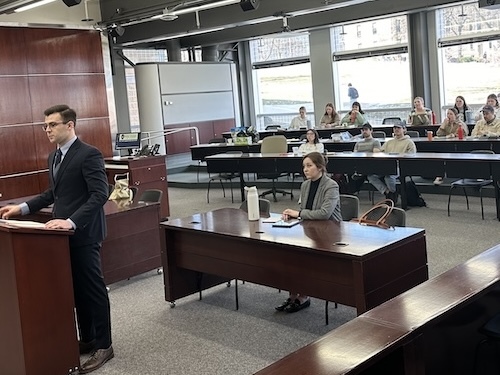 Parker Fiedrich is the winner of the Second Annual Oral Argument Competition at University of Wisconsin Law School.